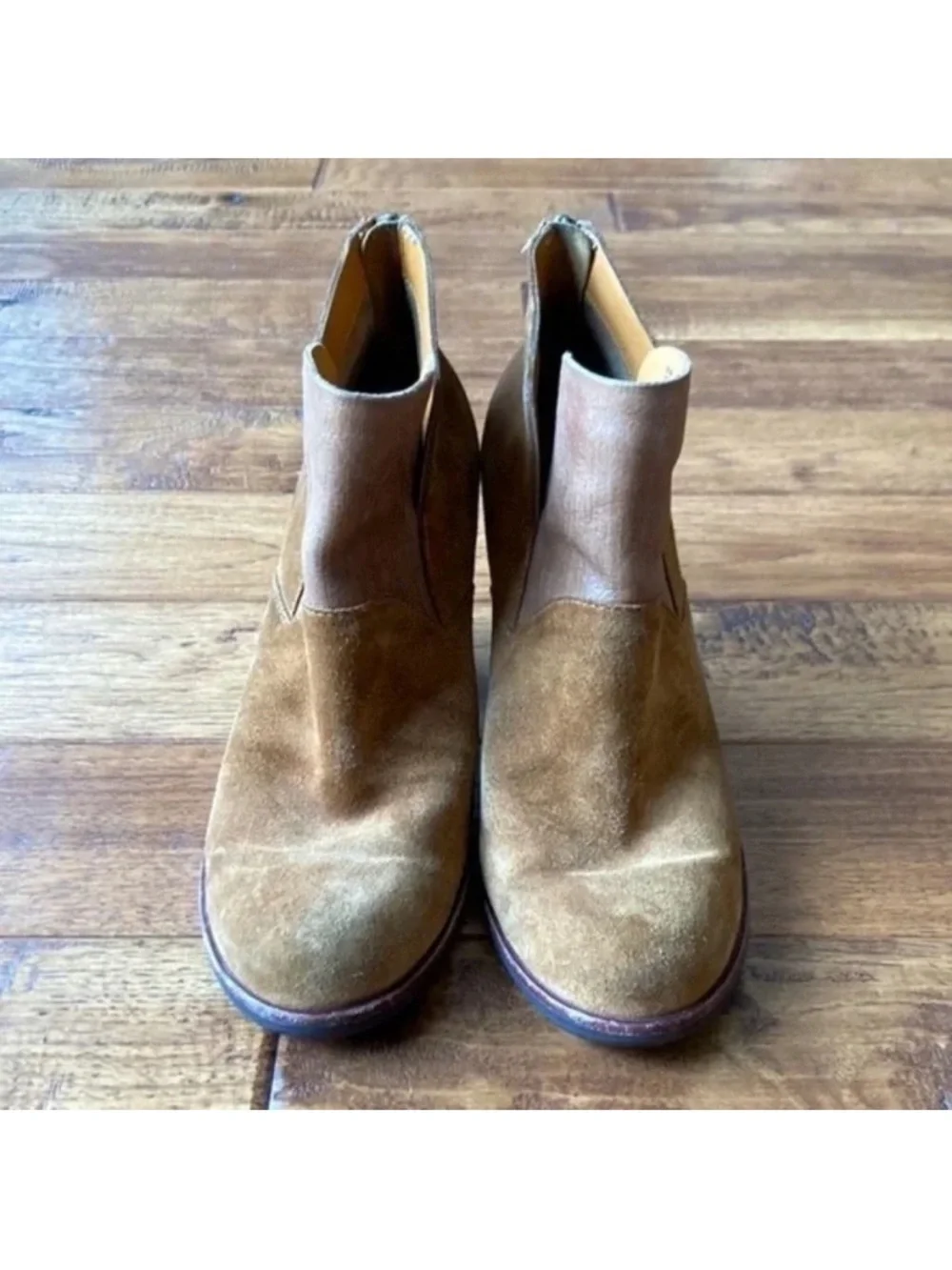 Kork-Ease Tenne & Bison Castaneda Suede Bootie Ankle Boot Size 8.5